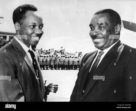 President Abeid Amani Karume Of Zanzibar Right Is Welcomed By