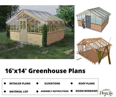 An Image Of A Greenhouse Plans With Instructions To Build It And How To