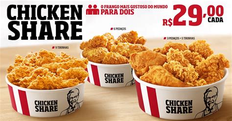 Kfc Chicken Share Baldes De Frango Para Serem Compartilhados Gkpb