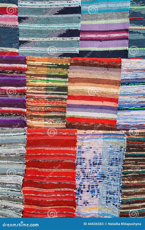 Texture Of Traditional Colorful Ethnic Rug Textile Stock Image Image