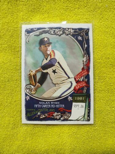 2023 Allen Ginter Nolan Ryan Spotless Spans No SS 24 Houston Astros