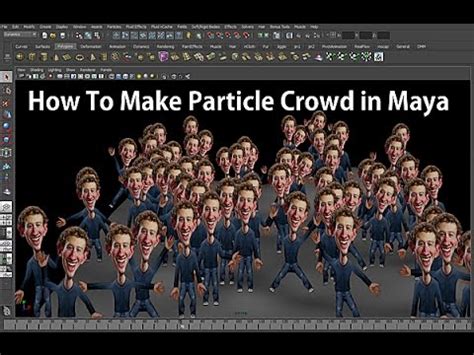 How To Make Particle Crowd In Maya Youtube