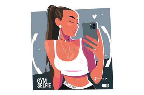 Woman Taking Sexy Selfie Stock Illustrations 90 Woman Taking Sexy