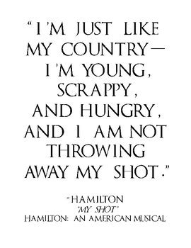 Hamilton An American Musical Quotes By Julie Purin TpT