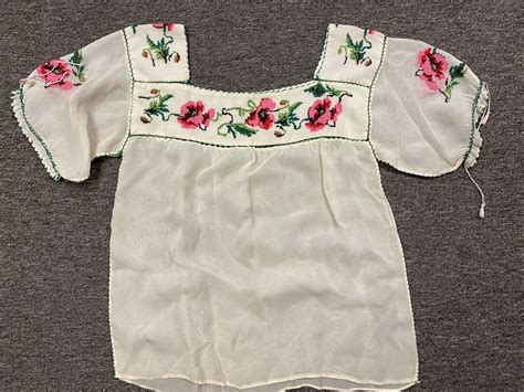 Vintage Mexican China Poblana Folk Skirts Top Belt Scarf EBay