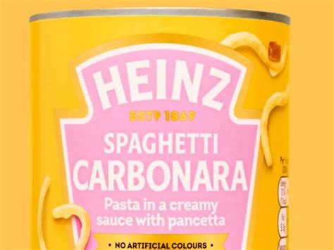 Heinz Launch 4 Carbonara In A Tin For Lazy Gen Zers Daily Telegraph