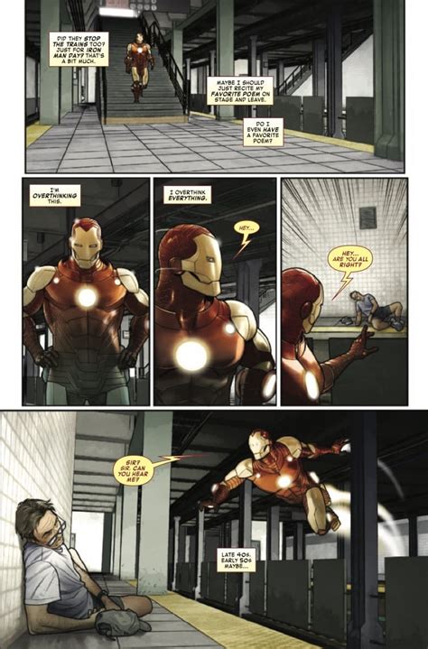 Iron Man 25 Preview Iron Man Gets Stage Fright