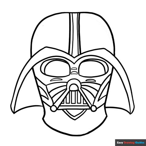 Darth Vader Coloring Page | Easy Drawing Guides