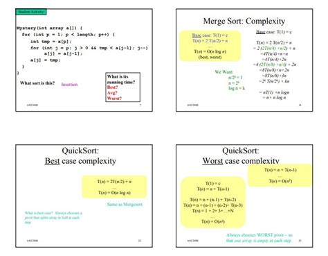 Find Out The Best And Worst Case Time Complexity Of Merge Sort Brainly In