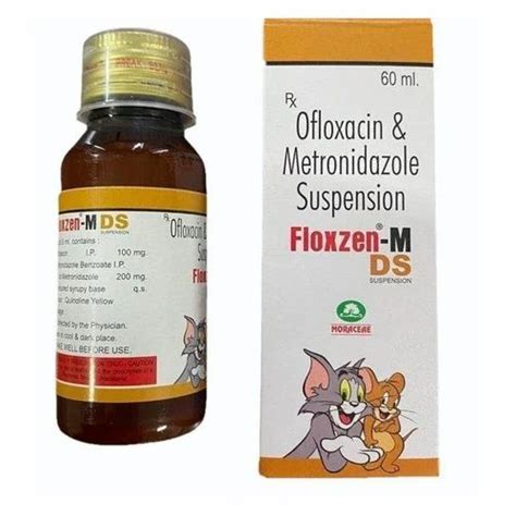 Floxzen M DS Suspension At Rs 41 79 Bottle Ofloxacin Metronidazole