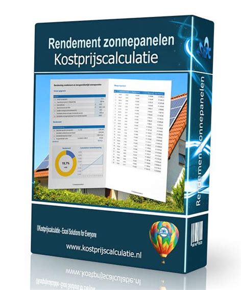 Rendement Zonnepanelen Basis Kostprijscalculatie