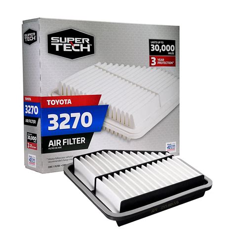 Super Tech 3270 Engine Air Filter Replacement Filter For Toyota