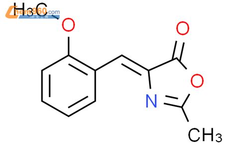 74169 01 0 5 4H Oxazolone 4 2 methoxyphenyl methylene 2 methyl 化学式