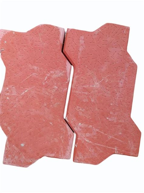 Concrete Red Zig Zag Interlocking Paver Block Thickness 60 Mm At Rs