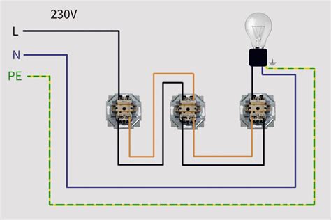 Wechselschaltung 3 Schalter Schaltplan Wiring Diagram