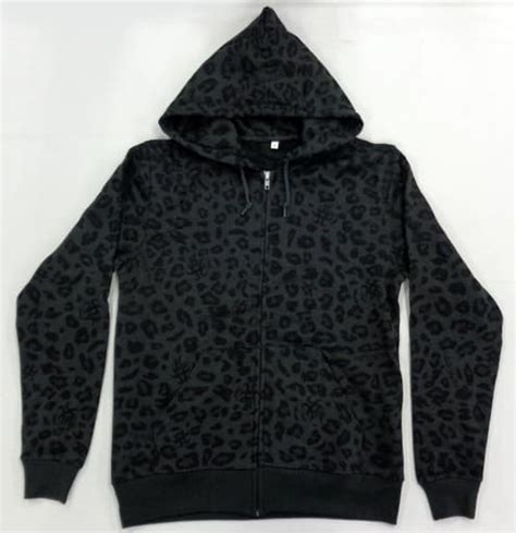 Outerwear Female Idol Ayumi Hamasaki Leopard Pattern Parka Grey