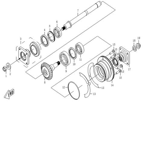 Vue Eclatée pièce Transmission CFMOTO ZFORCE 600 EX