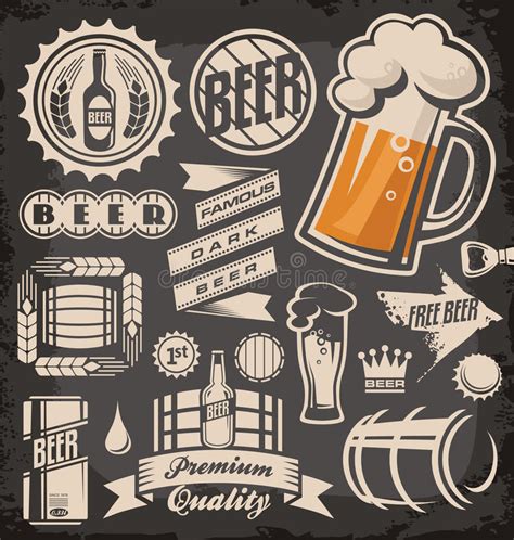 Brewery Infographics Beer Illustrations Stock Vector Illustration