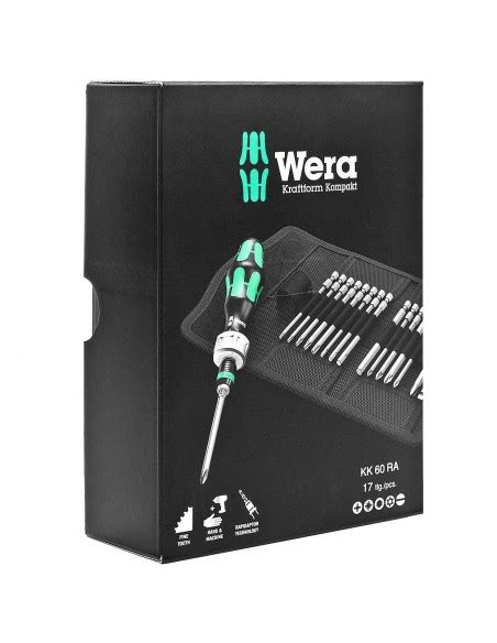 WERA Kraftform Kompakt 60 RA Wkrętak zestaw 17pc