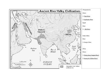 Ancient River Valley Map By Middle School World History TPT