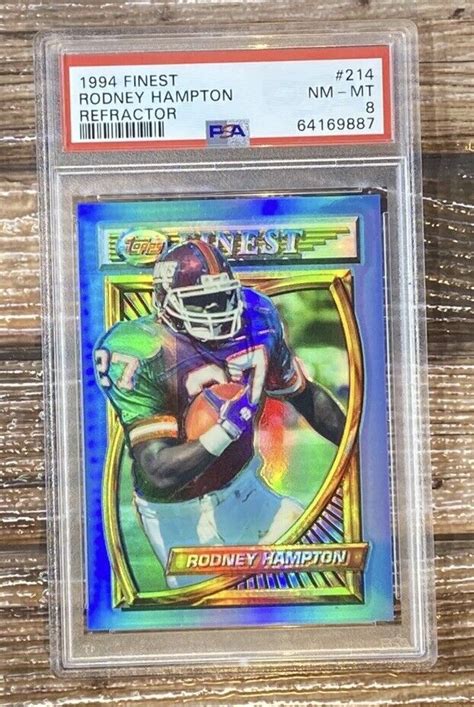 1994 Topps Finest Refractor 214 Rodney Hampton For Sale Online EBay