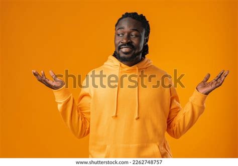 Portrait Happy Black Man Hands Raised Stock Photo 2262748757 Shutterstock