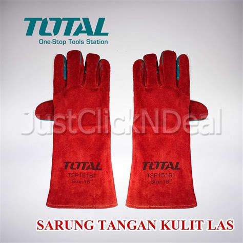 Jual Total Sarung Tangan Kulit Las Tebal Inch Anti Panas