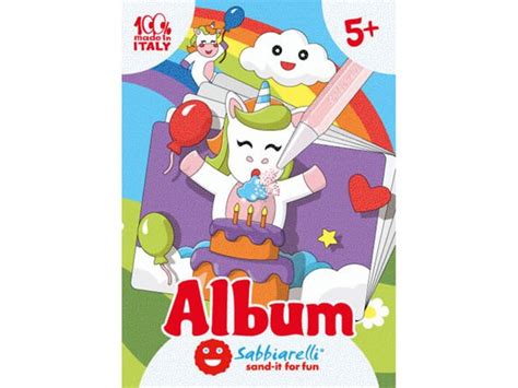 Album do kolorowania piaskiem Jednorożce 5l SABBIARELLI