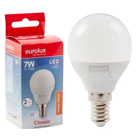 Eurolux G Warm White E W Opal Golfball Ceramic Led Geewiz