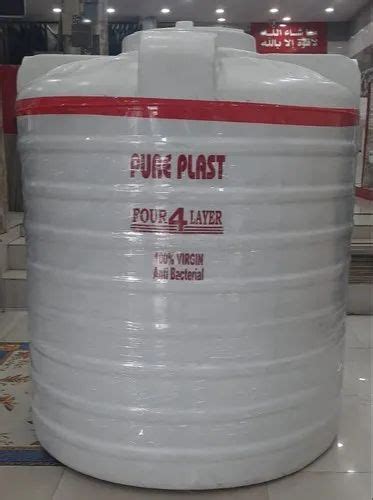 L Pure Plast White Water Tank At Rs Unit Triple Layered