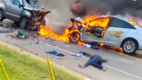 Tragic Shocking Devastating Car Crashes Of Idiots In Cars Got