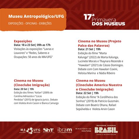 17ª Primavera dos Museus discute memórias e democracias UFG