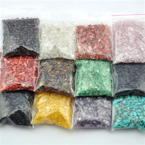 Bulk Mini Chips 3 9 Mm Gemstone Chips Crystal Chipsloose Etsy