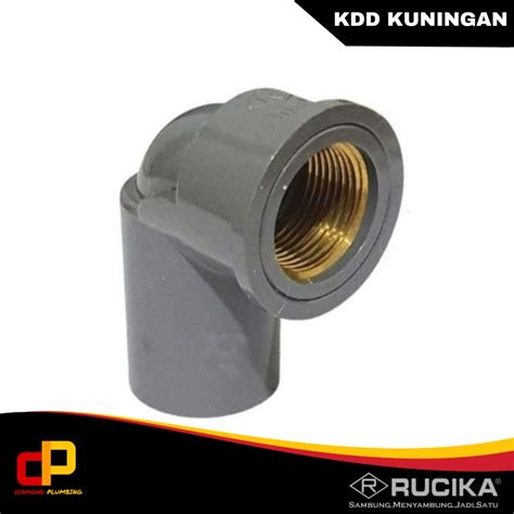 Jual Knie Drat Dalam Kuningan X Rucika Pvc Faucet Elbow Mi Kdd