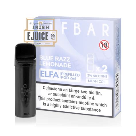 Elfbar Elfa Blue Razz Lemonade Irish E Juice Direct