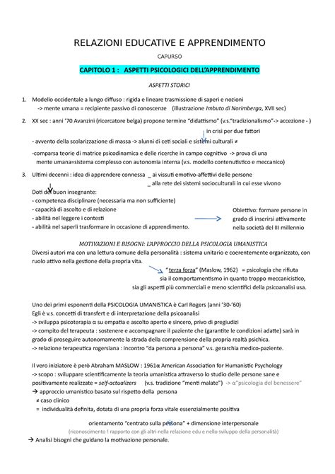 Relazioni Educative E Apprendimento Pedagogia Generale Relazioni Educative E Apprendimento