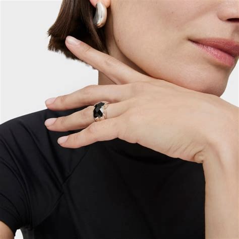 Anillo de plata y ónix facetado forma oso pequeño TOUS Color TOUS