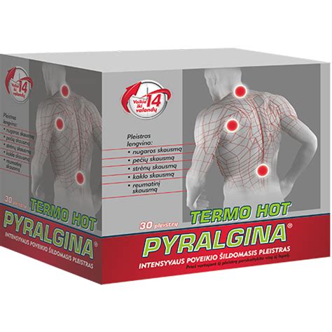 Pyralgina Termo Hot Pleistras Ildomasis N Internetin Je Mano Vaistin Je