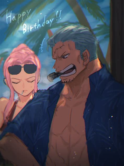 Smoker And Hina One Piece Drawn By Potechinorisio Danbooru