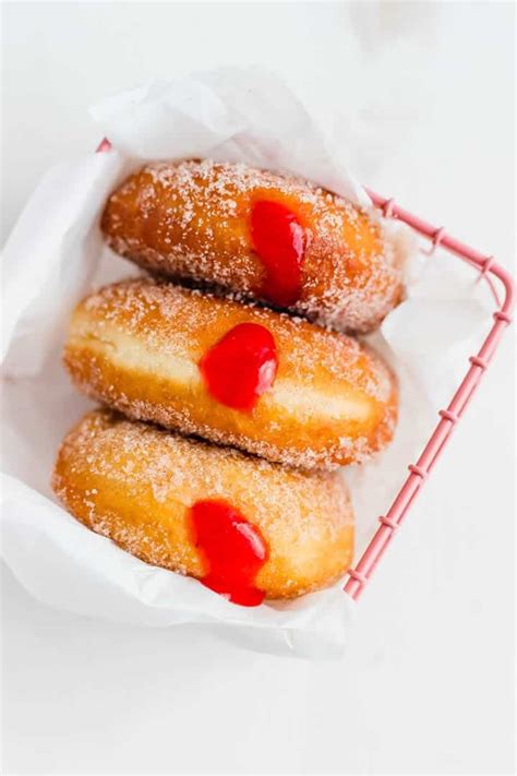 Homemade Jelly Filled Donuts Recipe With Strawberry Rhubarb Jam You