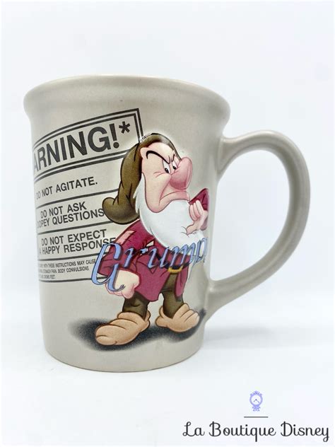 Tasse Grincheux Warning Disneyland Paris Mug Disney Blanche Neige Et