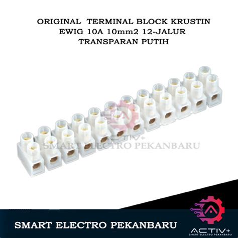 Jual Original Terminal Block Ewig A Mm Jalur Transparan Putih