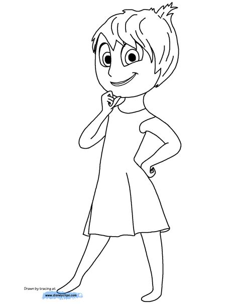 Coloring Pages Disney Insideout Joy Coloring Best Coloring Pages Online