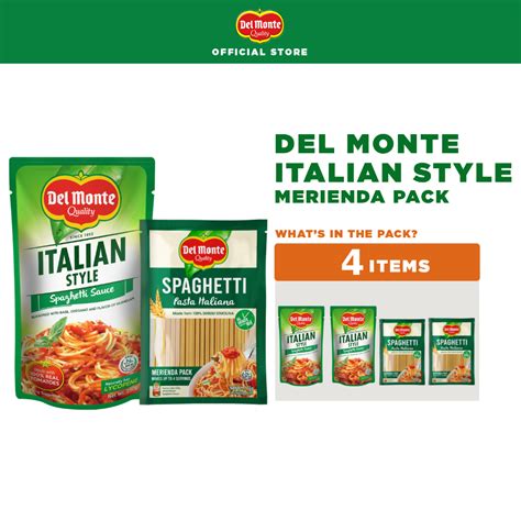 DEL MONTE Italian Style Spaghetti Sauce The No 1 Spaghetti Sauce In