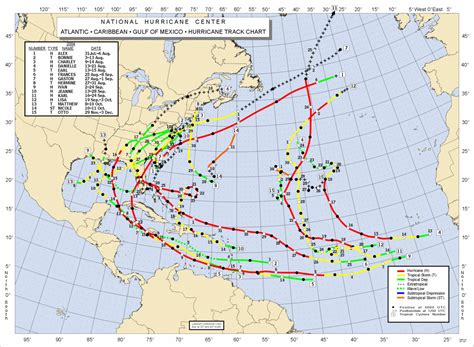 Florida Hurricane History Map - Share Map