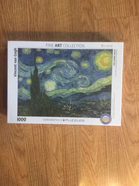 VINCENT VAN GOGH Starry Night Sky 1000 Piece Jigsaw Puzzle NIB Adult