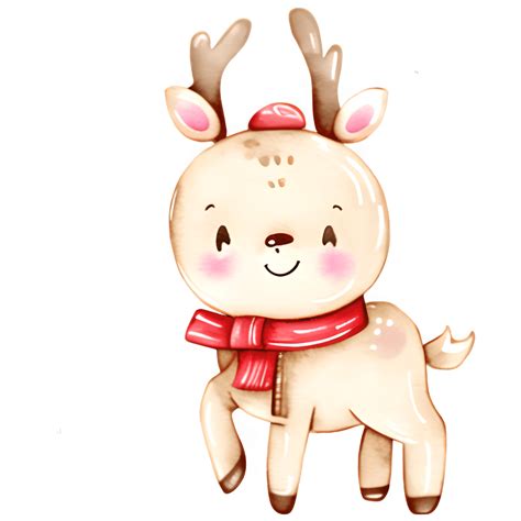 Adorable Christmas Reindeer Graphic · Creative Fabrica