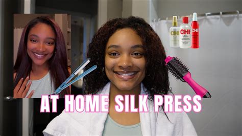 At Home Silk Press Diy Silk Press Youtube