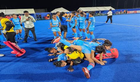 Hockey India Stun South Korea Clinch Maiden Womens Jr Asia Cup Title