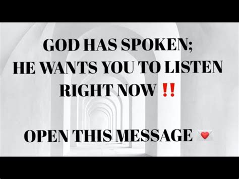 God Wants You To Listen To This Message I Will Be Your Voice Youtube